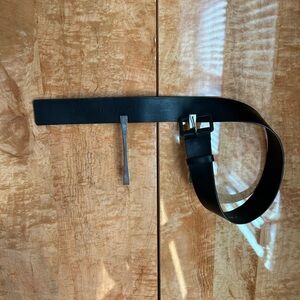 Source Unknown Black Leather Women's Belt
